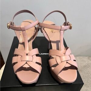 YSL tribute heels 75MM Nude size 40 NEW!!